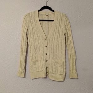 Forever 21 Cream Cardigan Sweater
